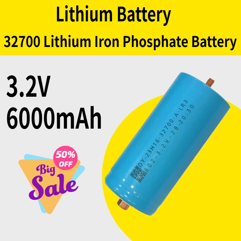

NX 32700 Lithium Iron Phosphate 6000mAh 3.2V Large Capacity Street Lamp Battery 32700 Lithium Battery