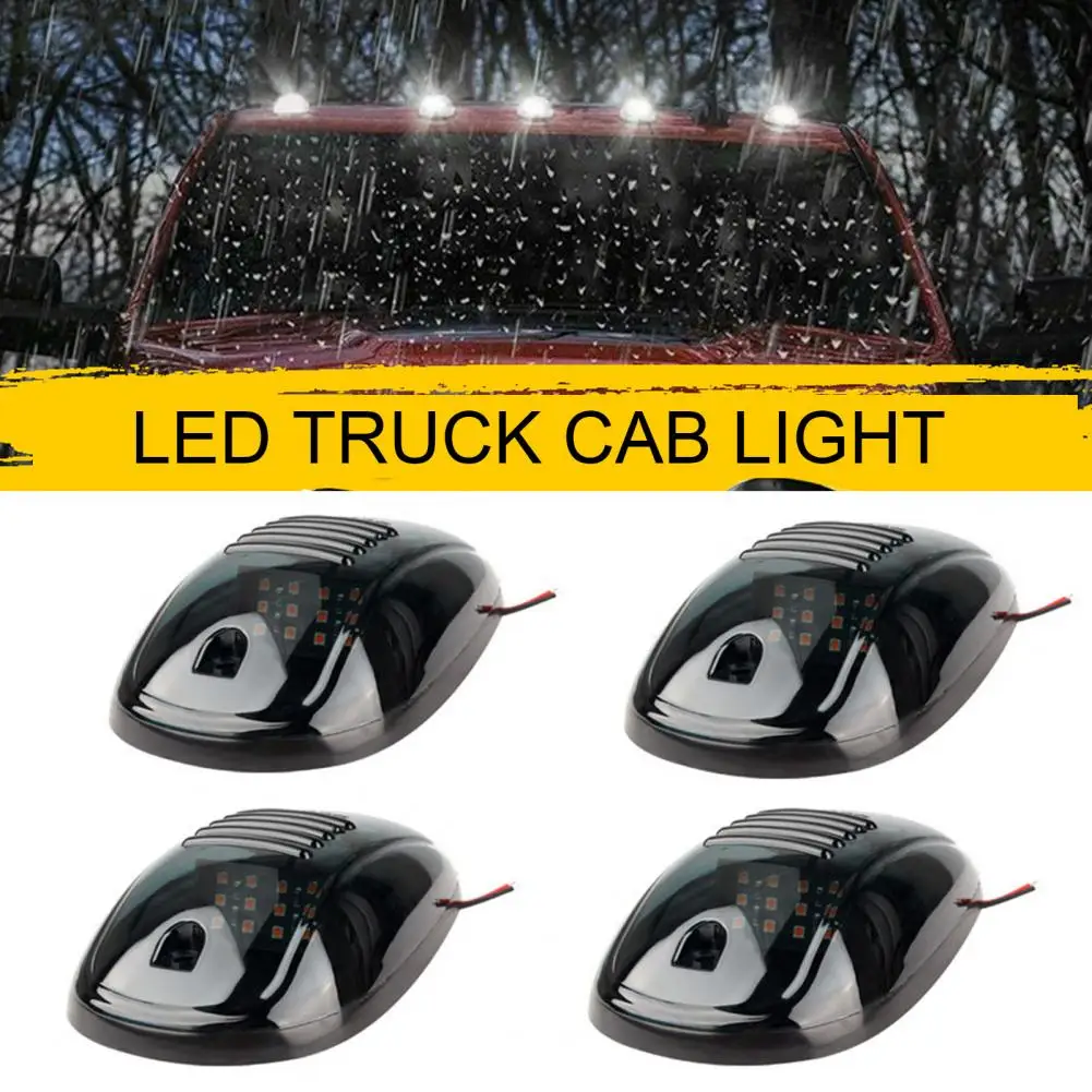 9/16pcs LED Cab Light Wireless Solar Power Cab Light Cab Roof Running Top Marker Light Wire Harness Replacement Car Accessories