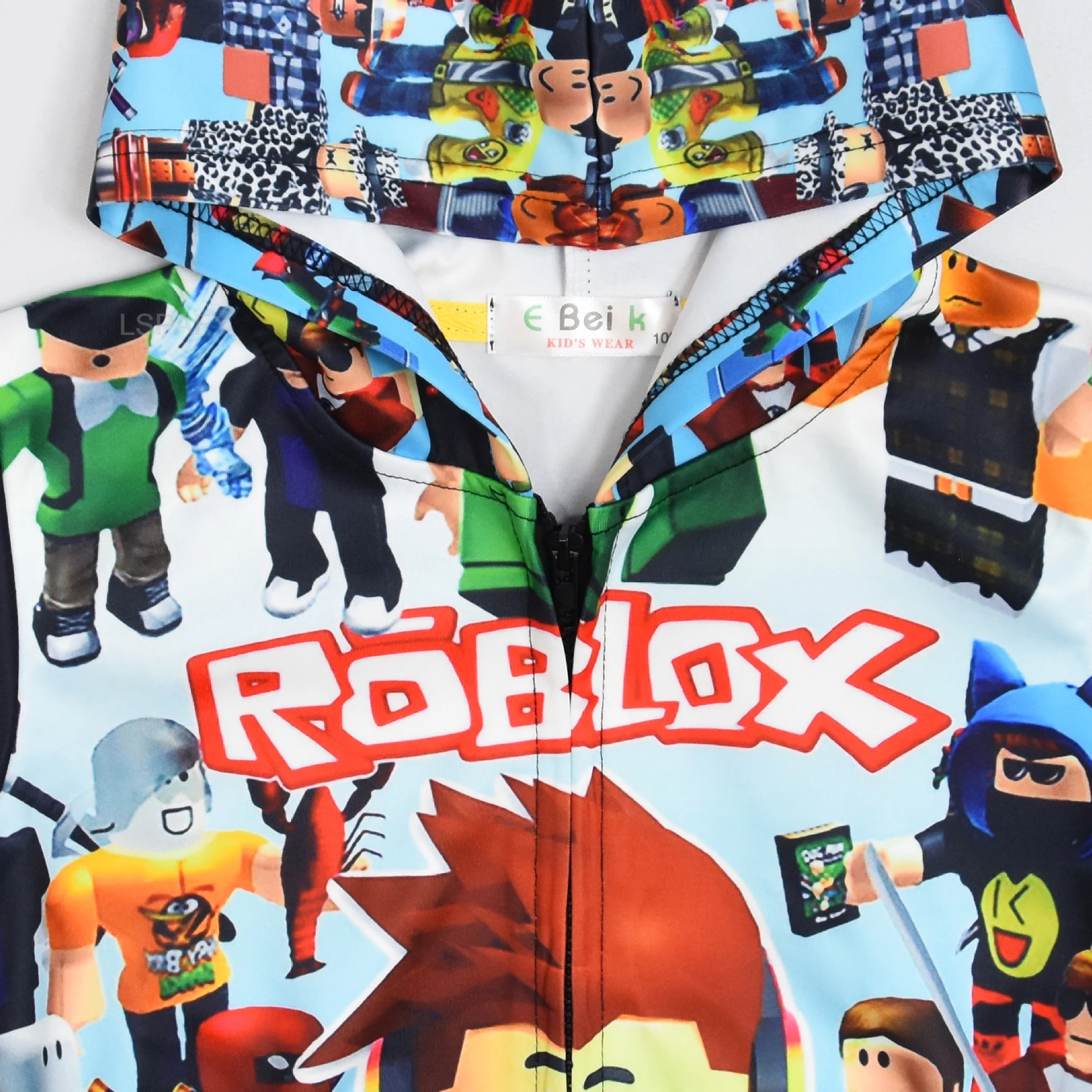 ROBLOX ملابس الأطفال مقنعين الرقمية المطبوعة مقنعين البلوز للأطفال القطن الصغيرة الساخن ROBLOX الاطفال معطف #3