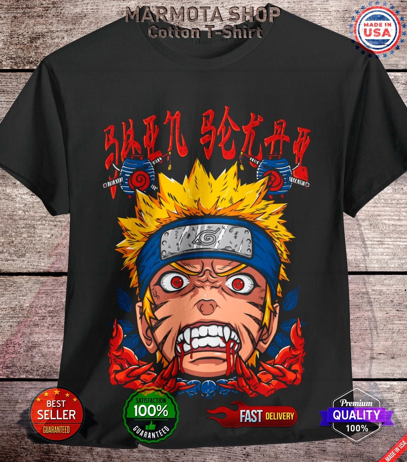Camiseta de verano Naruto Uzumaki Shippuden Kurama Kyubi Anime camiseta Unisex colección de edición limitada de todas las tallas