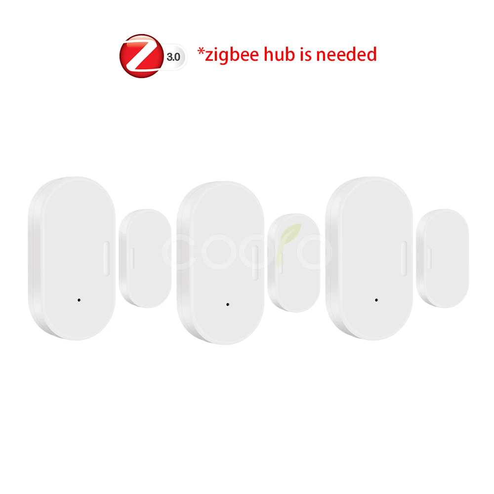 Tuya Zigbee 3.0 Intelligenter Türsensor Magnetischer Fenster-Einbruchsalarm für Z2M Smart Life Alexa Google Home zur Haussicherheit