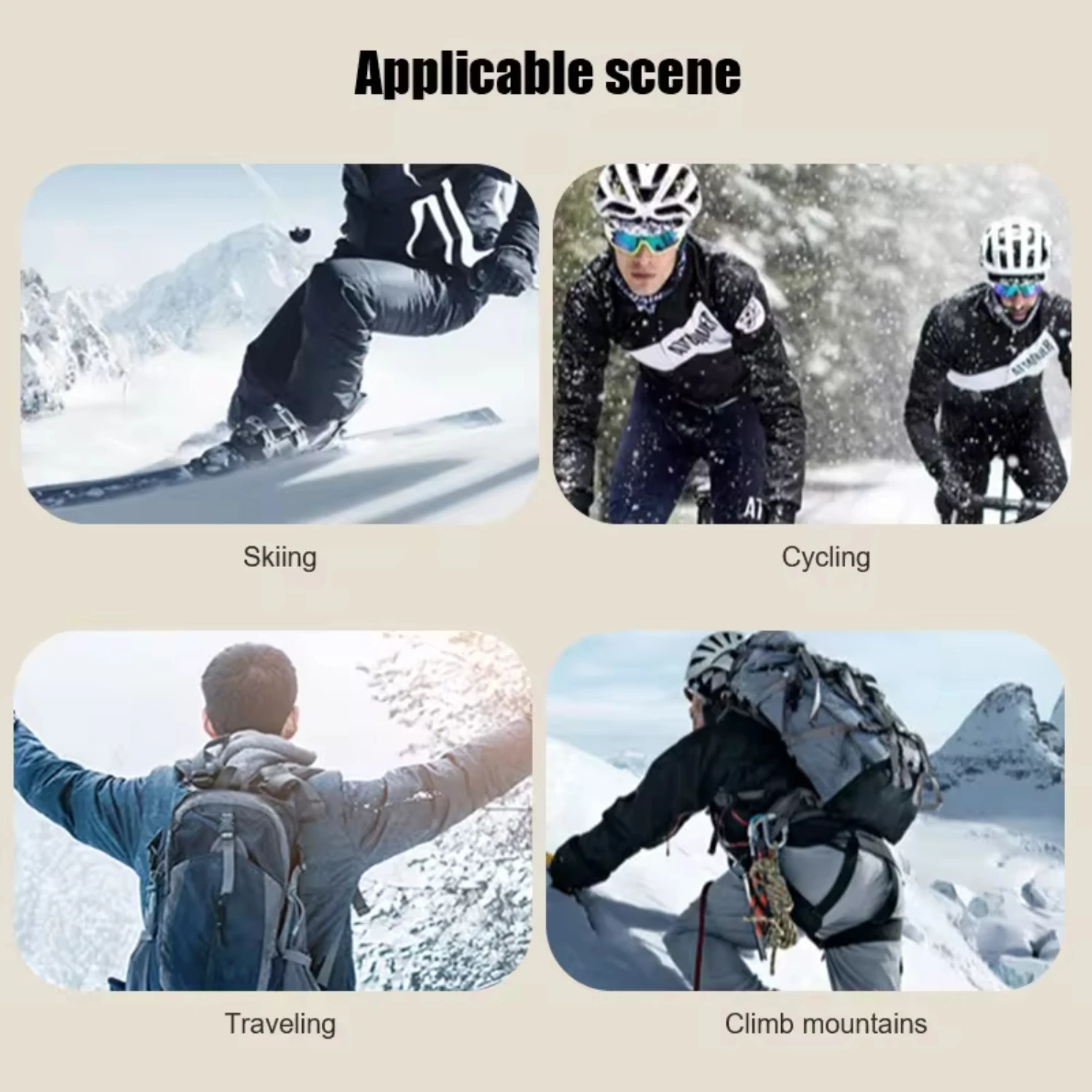 New Winter Face Cover Ear Protection Warmth Fleece Windproof Men Women Anti Dust Sports Cycling Face Thermal Reusable Mask