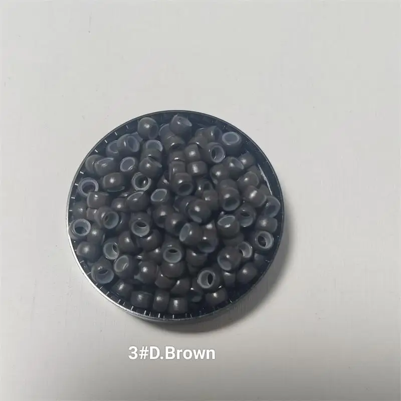 200 Stück/Packung 4,0mm Silikon-Nano-Ringe für Nano-Ringe Kupfer mit Silikonbeschichtung Haarperlen Haarringe Haarverlängerungswerkzeuge – Detail 3