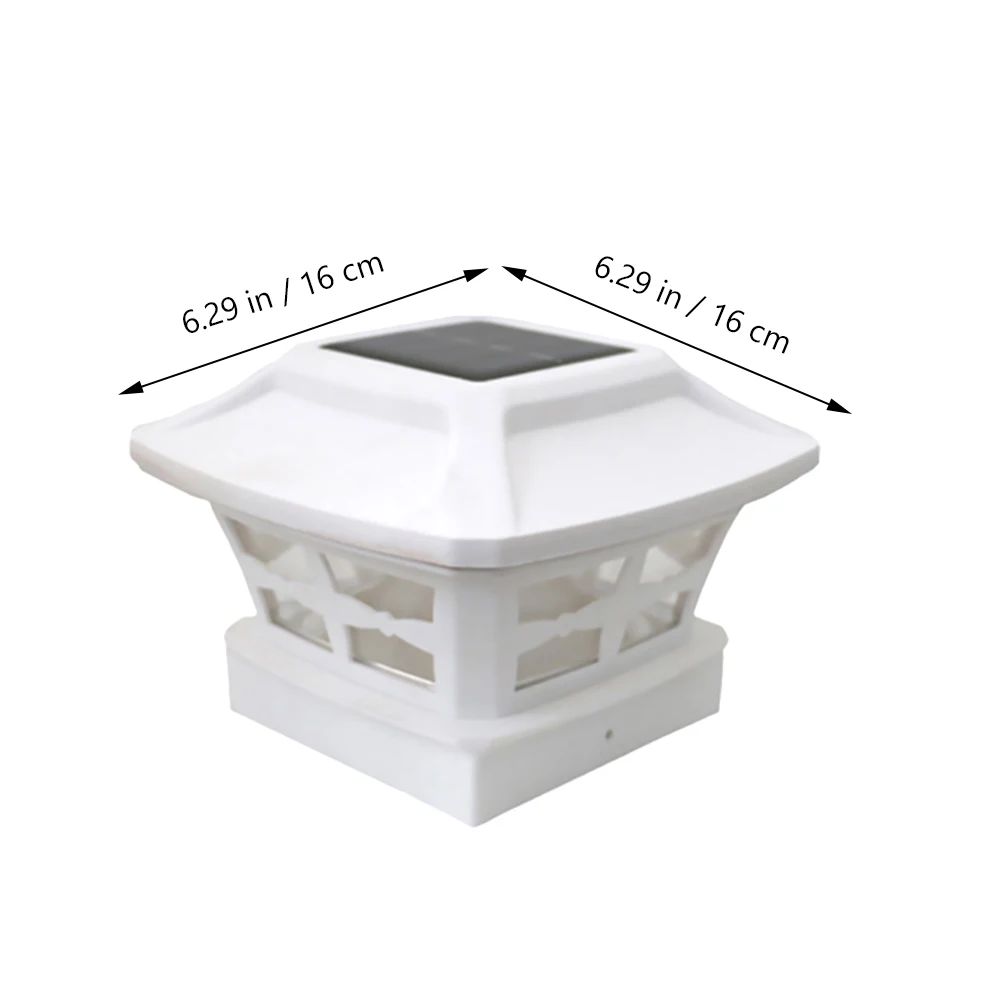 

2Pcs Solar Lamp 600mAh Outdoor Pillar Lighting Tool Fence Light Pillar Garden Courtyard Waterproof Decoration Tool