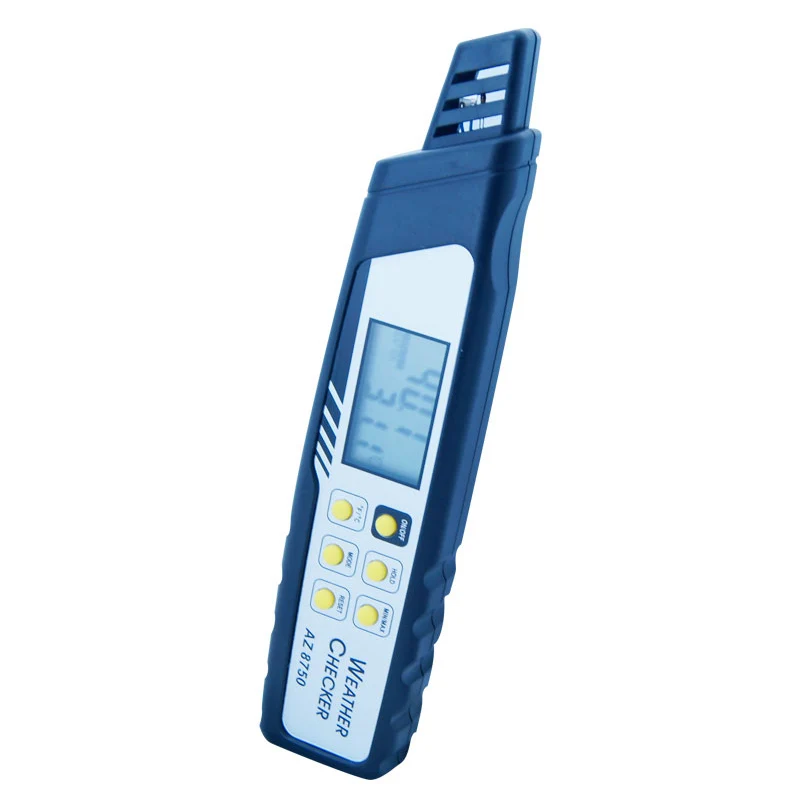 

AZ8750 industrial room thermometers temperature and humidity + dew point + heat index air pressure pen digital heat index meter