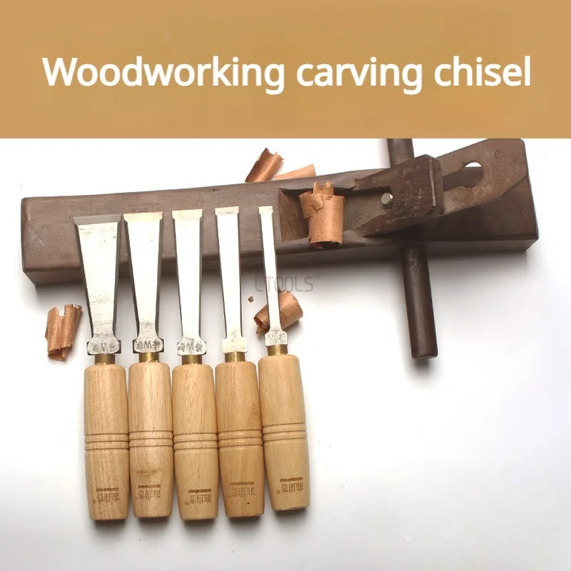 New Wood Handle Wood Carving Chisels Professional Chisel Knife for Basic Wood Cut DIY Tools and Detailed Woodworking Hand Tools