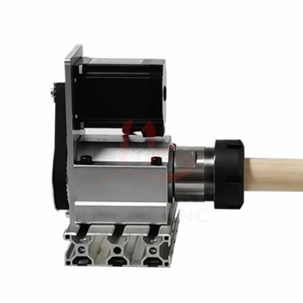 Center Height 64mm Rotary Axis A Axis With Chuck For DIY CNC Router Wood Milling Machine 4th Axis Rotary Axis