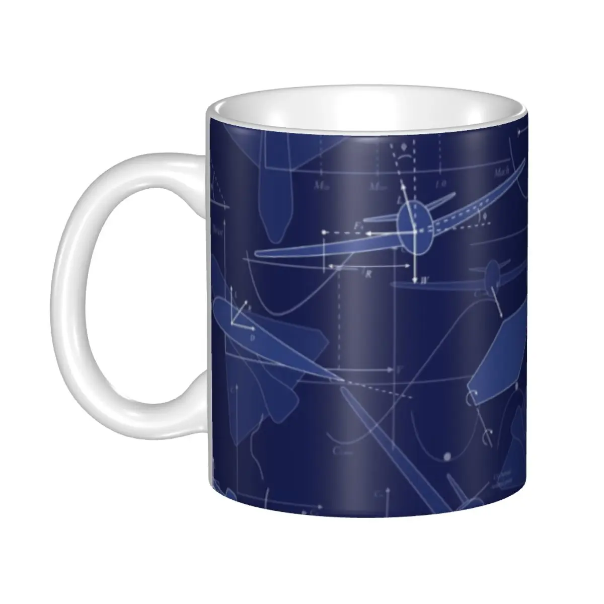 Personalized Aviation Airplane Aerodynamics Mugs DIY Pilot Air Fighter Ceramic Milk Tea Coffee Cups Outdoor Camping Beer Mug