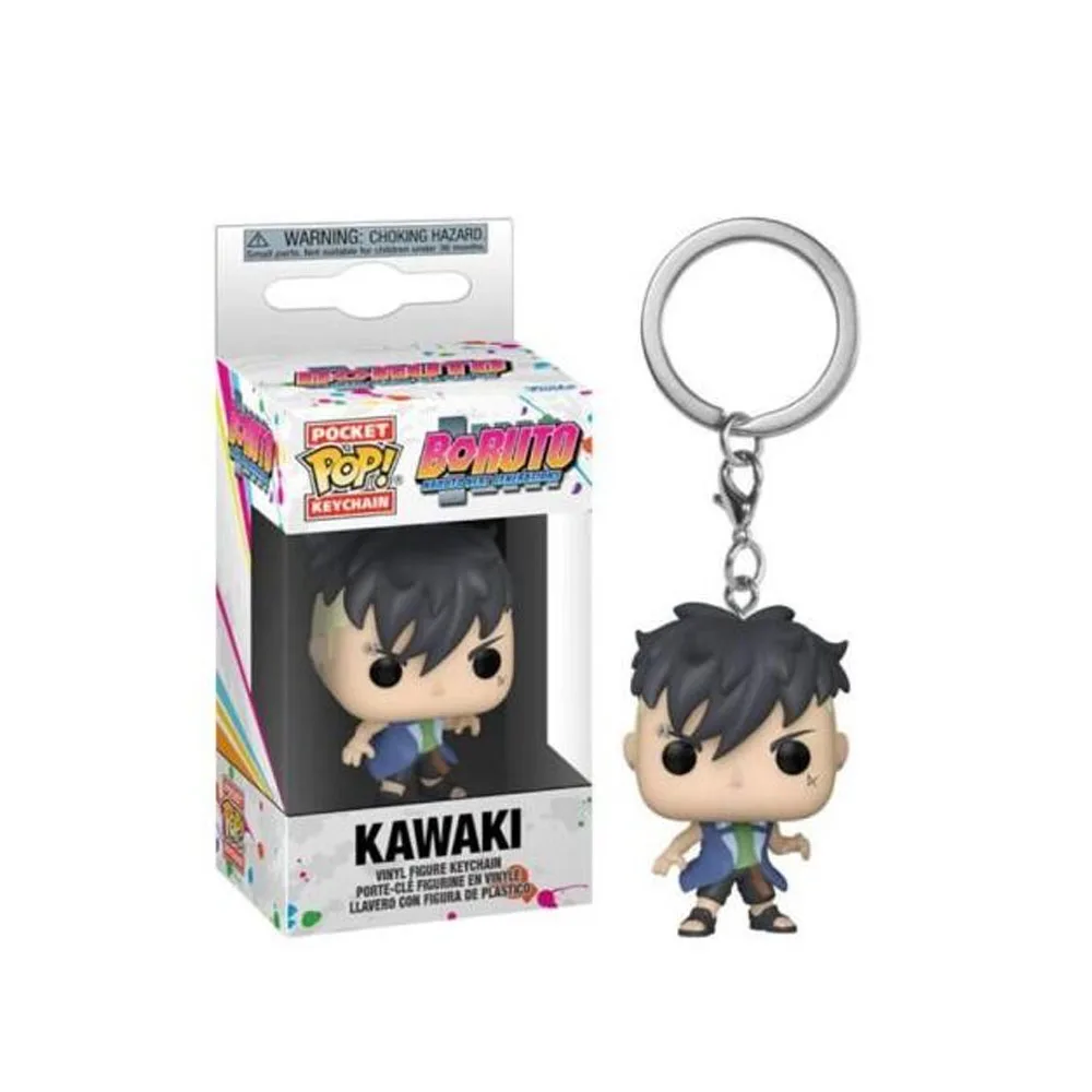 Funko Pop Keyring Kawaki Sasuke Boruto Uzumaki Pop Pocket Naruto Keychains Vinyl Action Figure Toys Dolls for Children