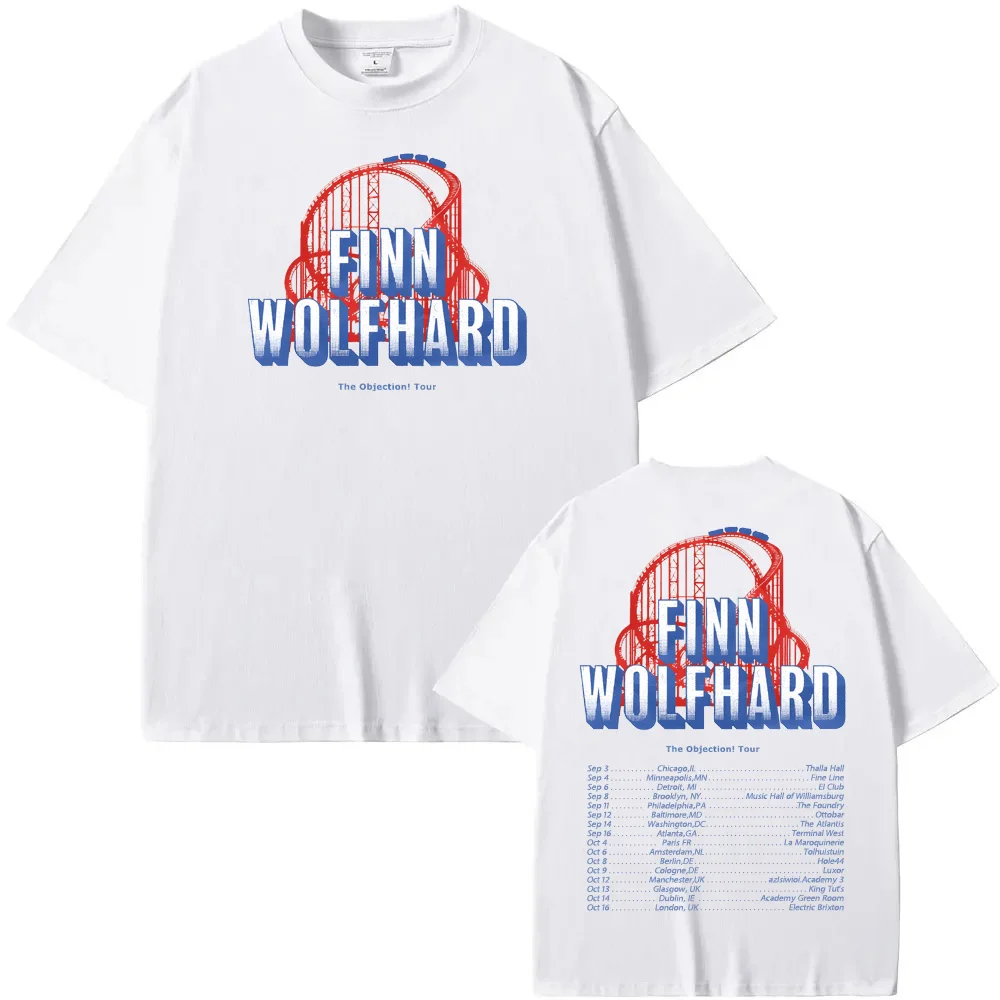 

finn wolfhard tour2025 T Shirt High Quality Summer Tee-shirt RopaMujer Clothing Graphic Printing Casual Retro O-neck Tshirt