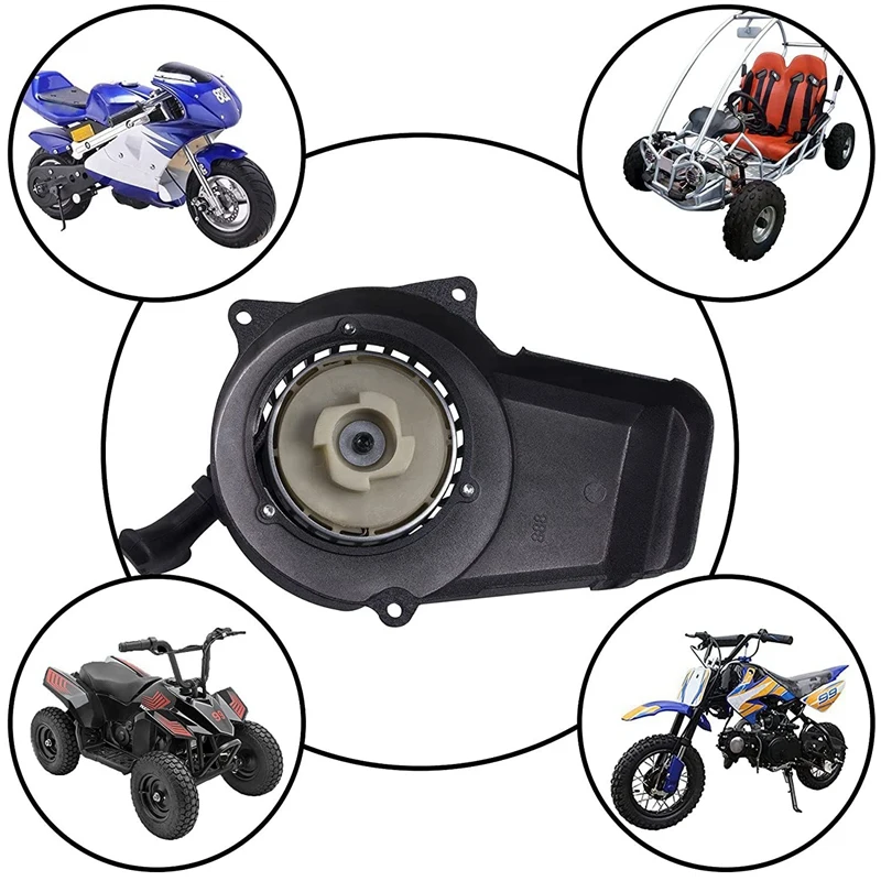 Motorcycle Recoil Starter Pull Starter Kit For 2 Stroke 47Cc 49Cc Pocket Coolster SSR SX50 Mini Dirt Bike Moto Quad ATV