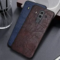 Leather Business Case for Huawei Mate 10 pro with Wind Cortex Pattern - Premium Protective Cover
