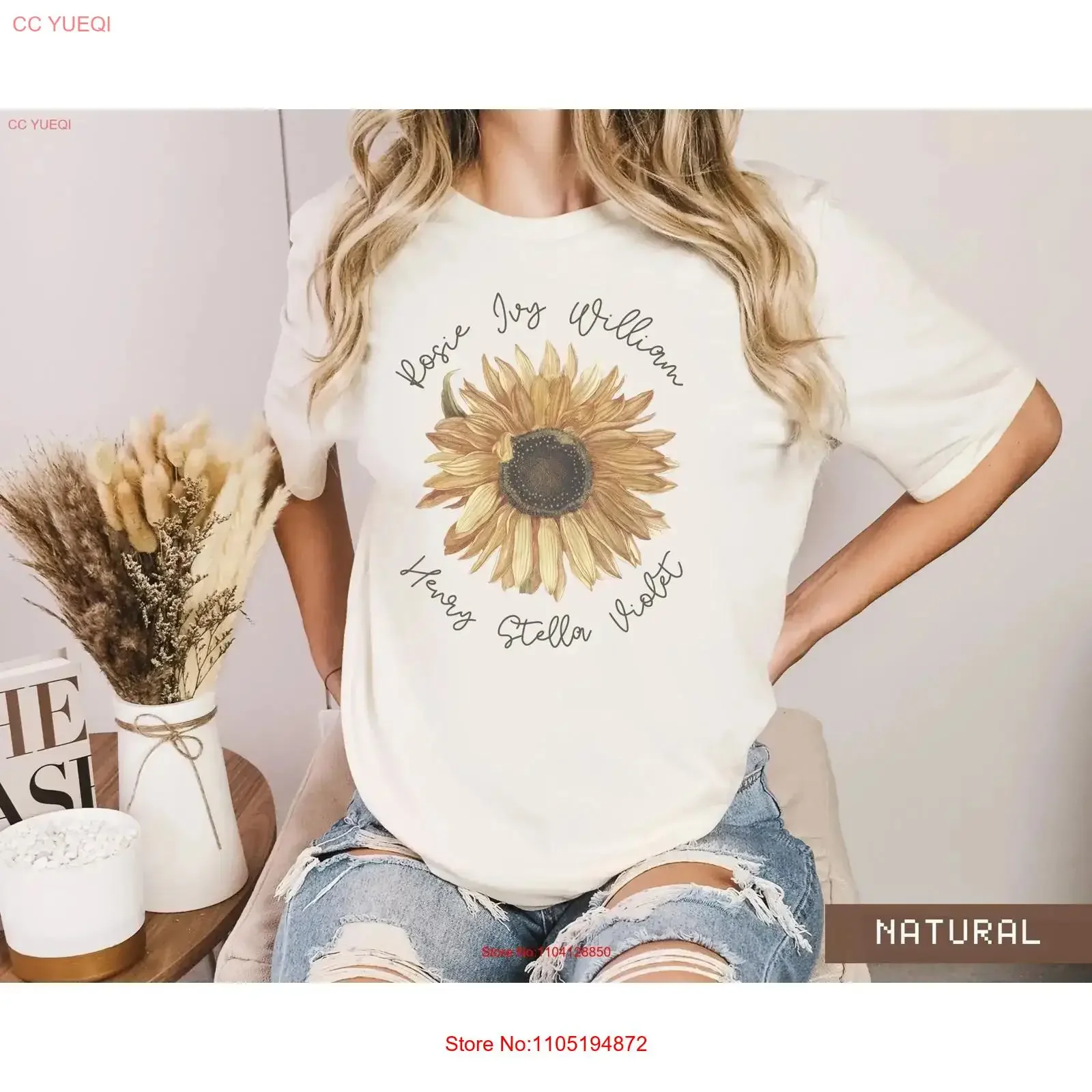 ماما تي شيرت أمي عباد الشمس الجدة حديقة العمة عيد ميلاد للأم الجديدة إعلان الحمل الجدة نانا خمر #1