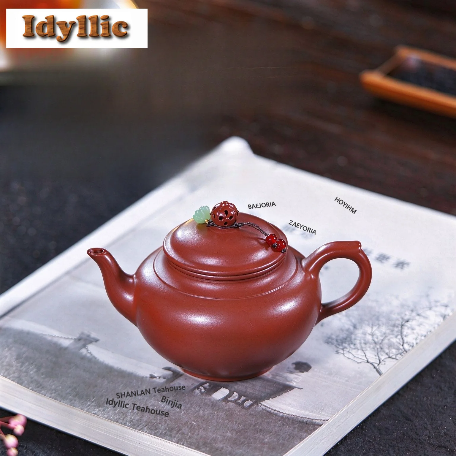 HOYIHM 320ml Boutique Yixing Purple Clay Teapots Handmade Laughing Sakura Pot Raw Ore Dahongpao Mud Kettle Zisha Tea Set Gifts