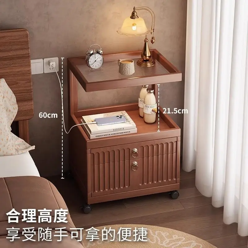 

Прикроватная тумбочка для спальни, мобильная прикроватная полка, современный простой прикроватный шкафчик, новинка