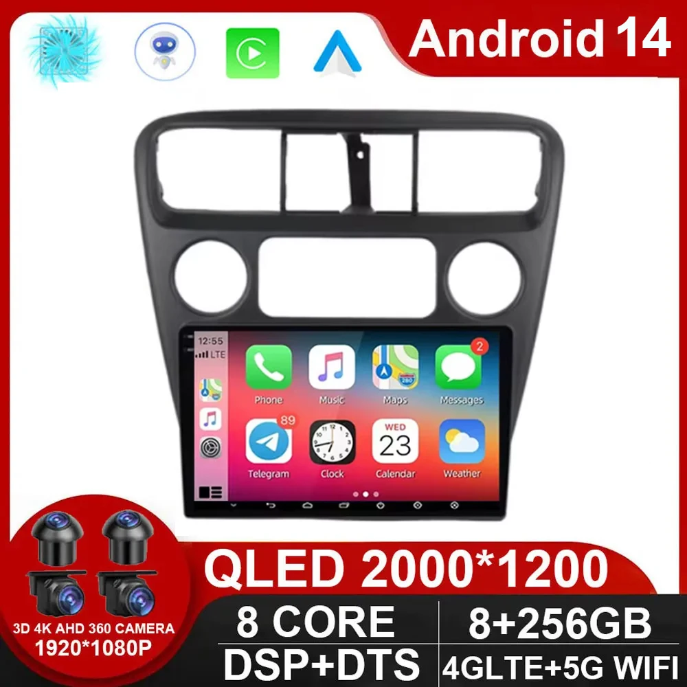 

Android 14 Car Radio For Honda Accord 6 1998 - 2003 Navigation GPS QLED DSP Carplay Multimedia Player Auto Stereo NO DVD 2DIN