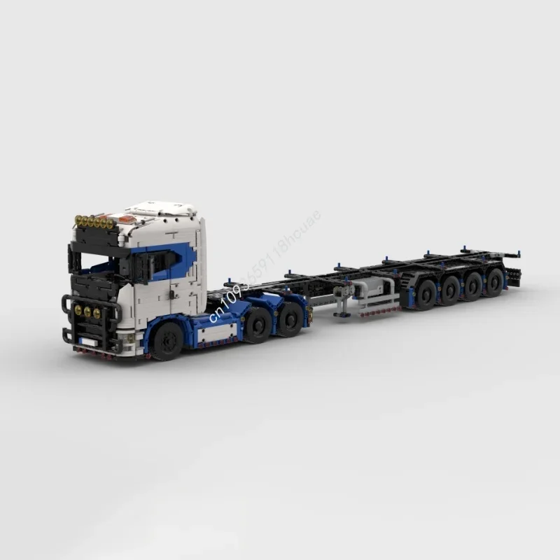 1933pcs MOC Trailer Cargo Hopper 1 Manual Carsed Model Toy Building Blocks Construction Idea Brick Festival Gift Birthday