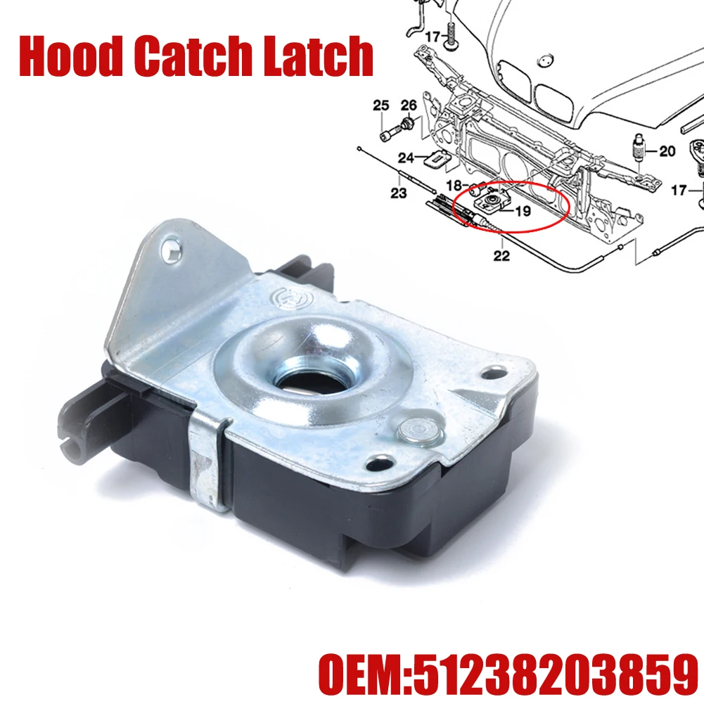 

Ensure Proper Functioning of your Hood with this Bonnet Lock Mechanism for BMW 3 E46 5 E39 E53 Z8 51238203859