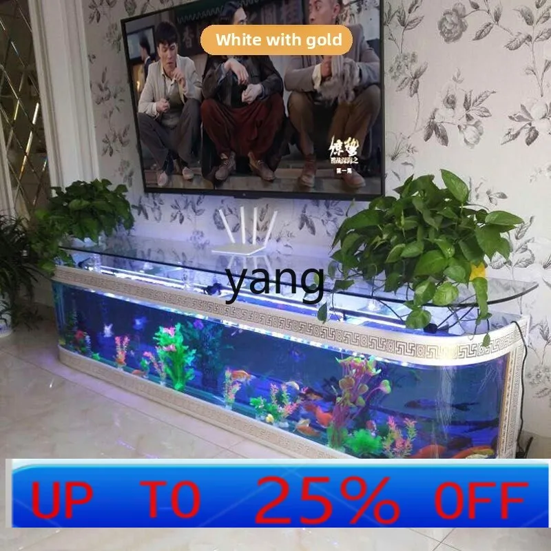 

Lttr TV cabinet fish tank aquarium water-free ecological fish tank glass