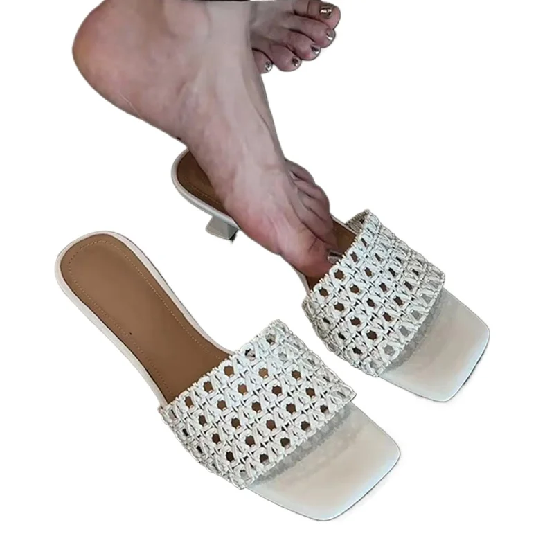 

Женские тапочки, модные босоножки на каблуке, платье, элегантная женская обувь, 2021, дизайнерские брендовые туфли-лодочки для вечеринок, новые роскошные сандалии De Mujer