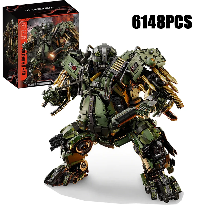 

6148PCS Technical Inspector Mecha Building Blocks Creative Hobby Robot Model Collection Bricks Toy Gift for Friends