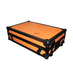 Orange Flight Case For DDJ-SX3/SX2 Digital Controller With Laptop Shelf & Wheels