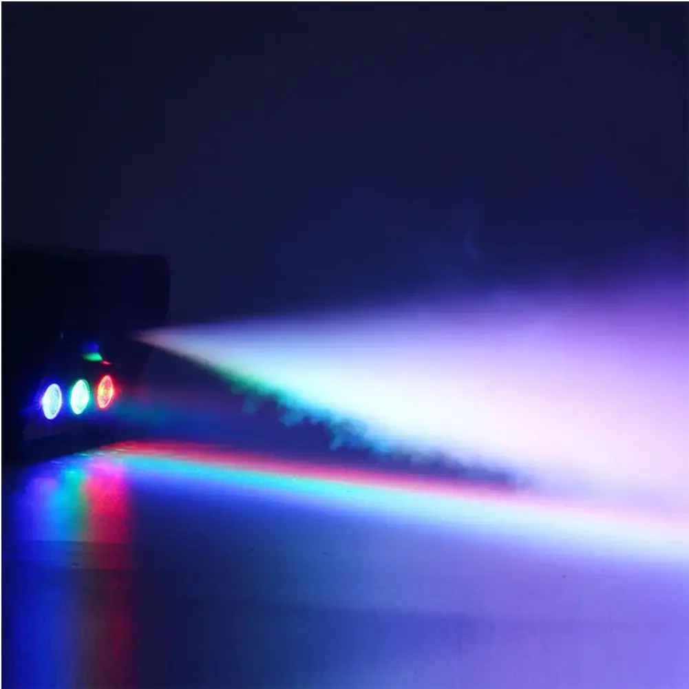 Stage Smoke Ejector ไร้สาย 500W เครื่องสูบบุหรี่ RGB สี LED เครื่องหมอก LED Fogger สําหรับ DJ Party LED Stage Light