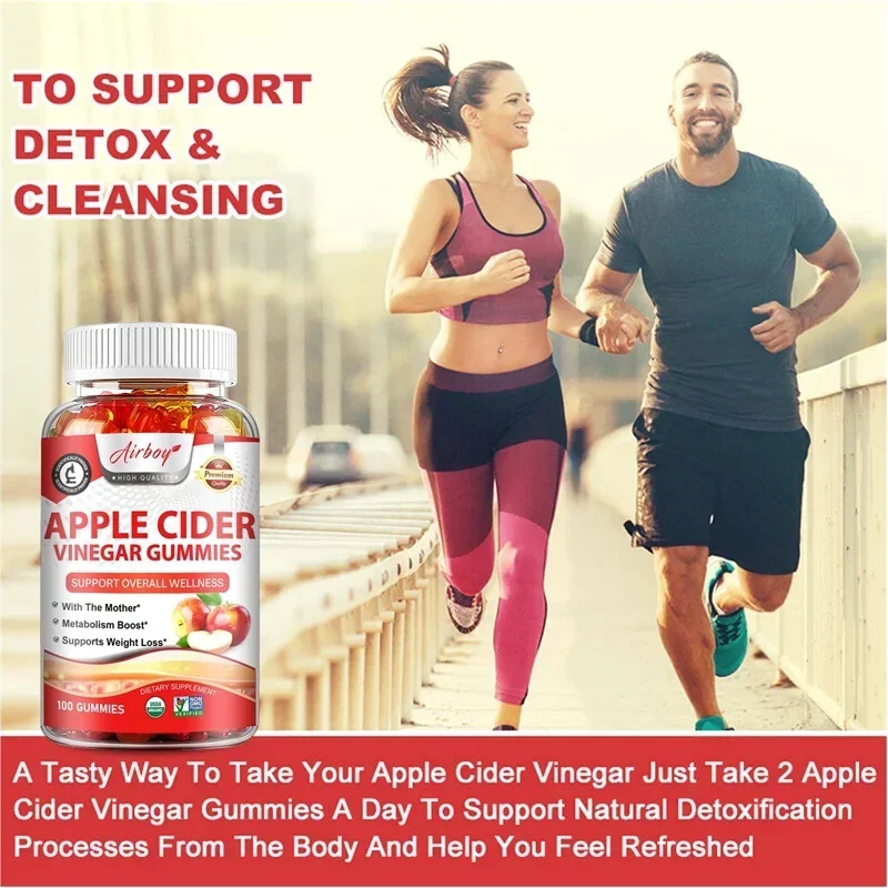 علكات خل التفاح - تدعم صحة الجهاز الهضمي، وتعزز عملية التمثيل الغذائي، وتقمع الشهية، وتعزز المناعة