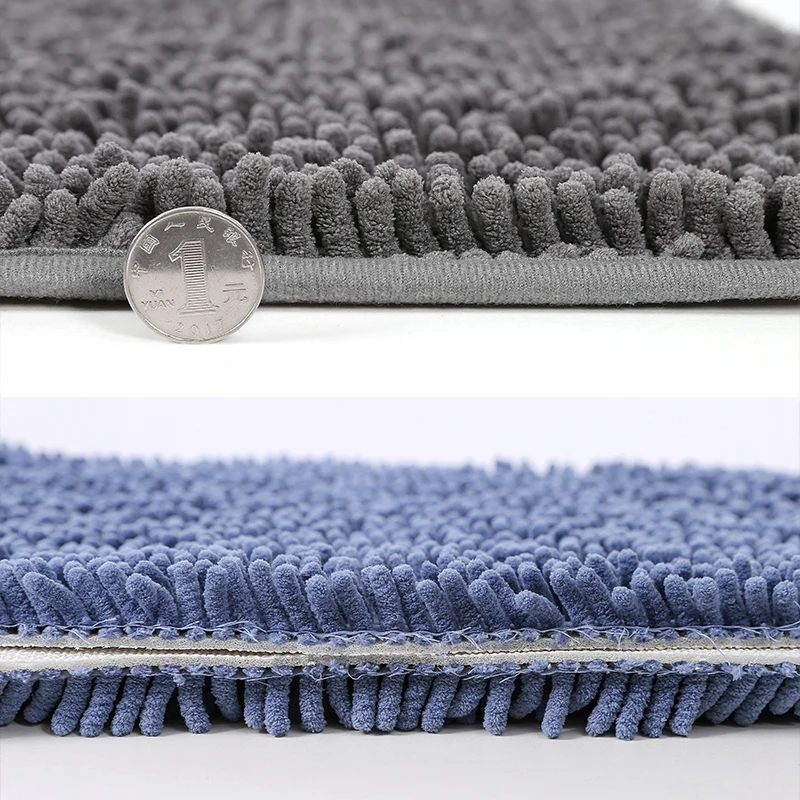 Solid Color Chenille Plush Pet Mat, Cat and Dog Coop, Pet Sleep Mat, Animal Seat Cushion, Bathroom Soft Plush Absorbent Carpet