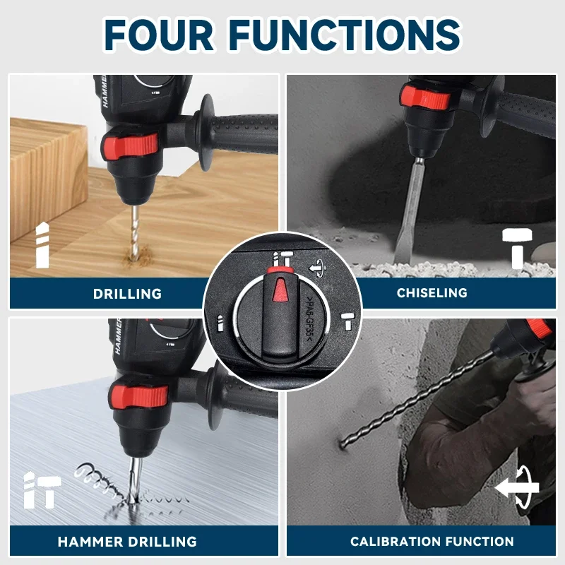 Martello elettrico intelligente per calcestruzzo multifunzionale di livello industriale Bosch GBH2-28D