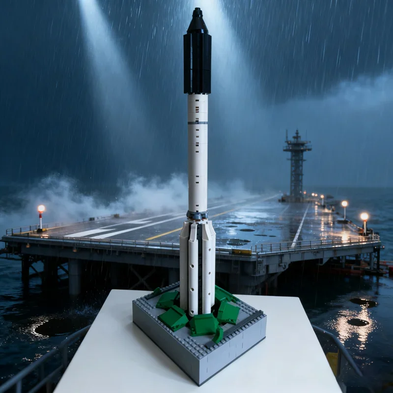 

376 деталей MOC DamoB s Proton: Подставка-витрина LVI, модель для сборки, рождественский подарок, строительные блоки, конструктор, идея для самостоятельной сборки, развивающая игрушка