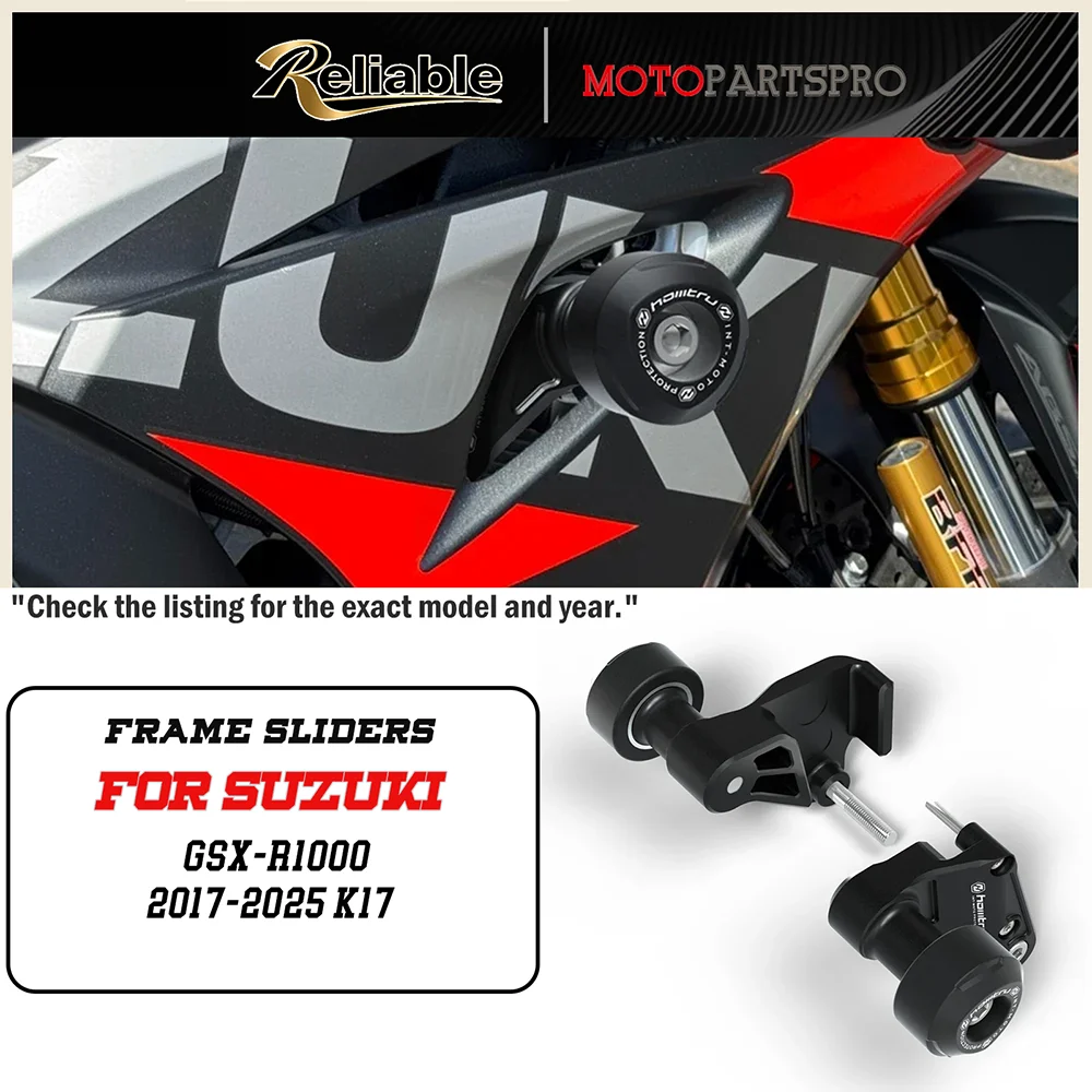

Защитные слайдеры для мотоцикла Suzuki GSX-R1000 GSXR1000 GSXR1000R 2017-2025, защита от падений, слайдеры для обтекателей