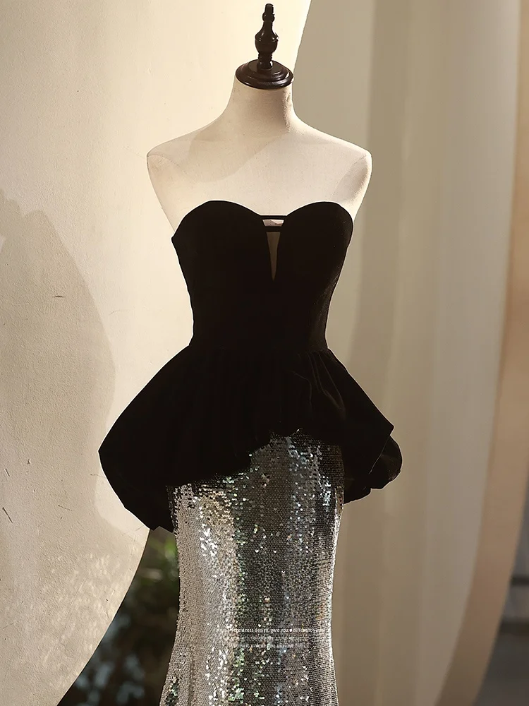 

Элегантное вечернее платье для женщин: роскошное, изысканное, для конференций и торжеств, с юбкой-русалкой, класса люкс