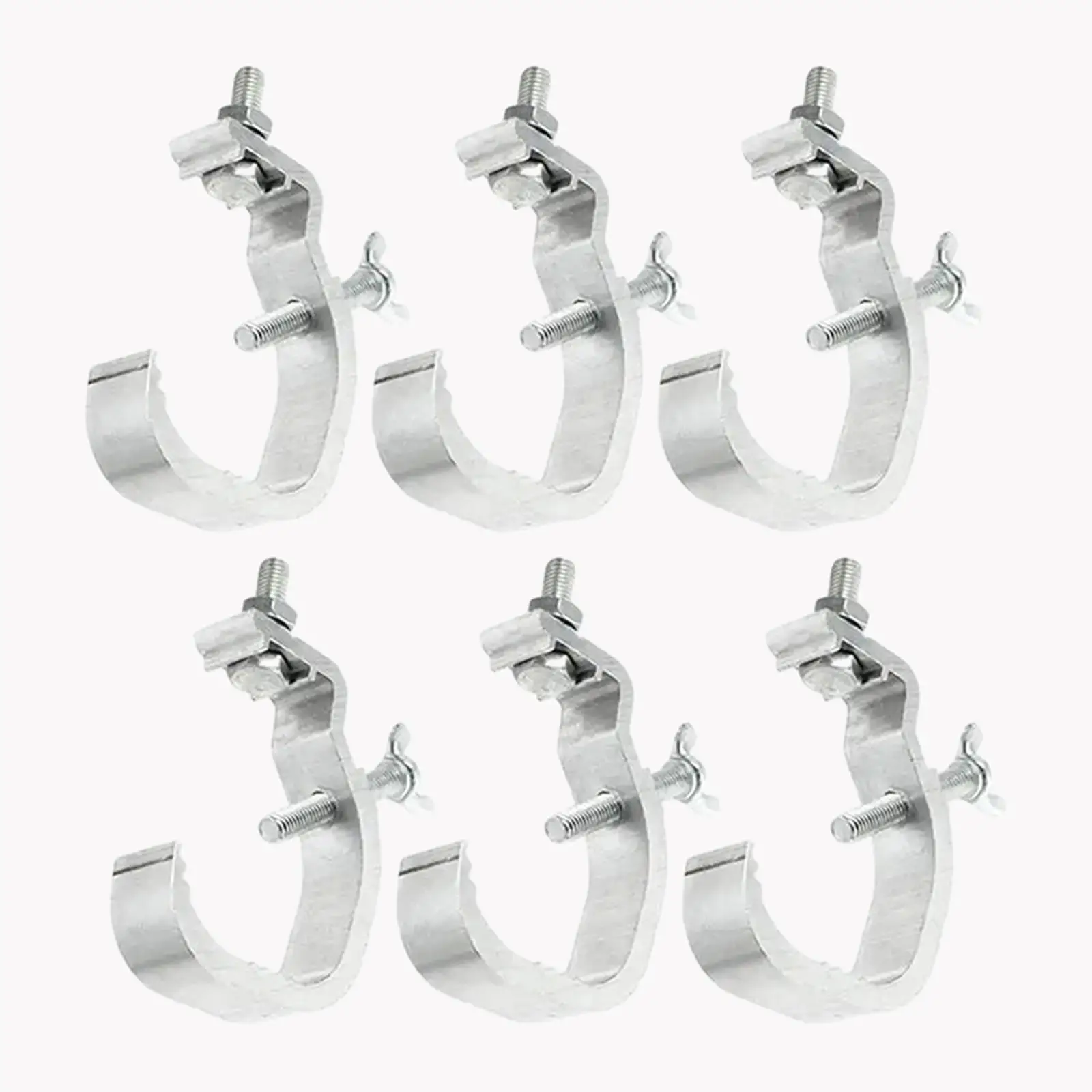

6 Pieces Stage Light Clamp DJ Light Clamps for Photo Studio Exhibition