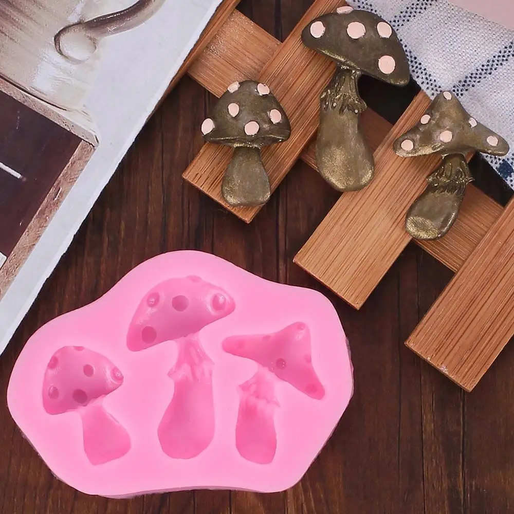 DIY Candy Mushroom Craft Cake Decoration Chocolate Making Fondant Mold Baking Tool