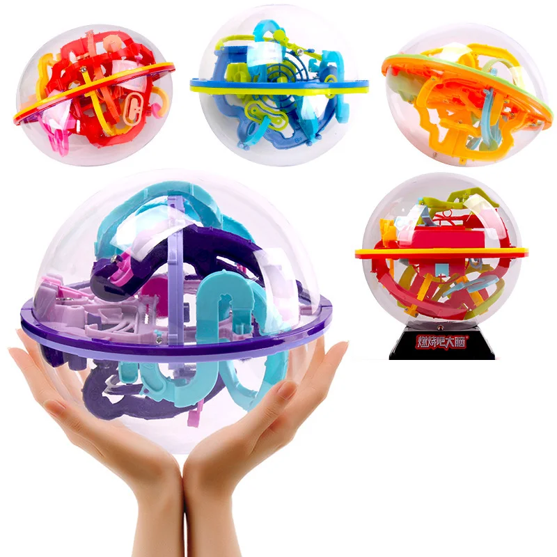 3d Maze Ball Toys 118-158 Level Perplexus Magical Intellect Marble Puzzle Game IQ Balance Educational Toys For Kids Navidad Gift