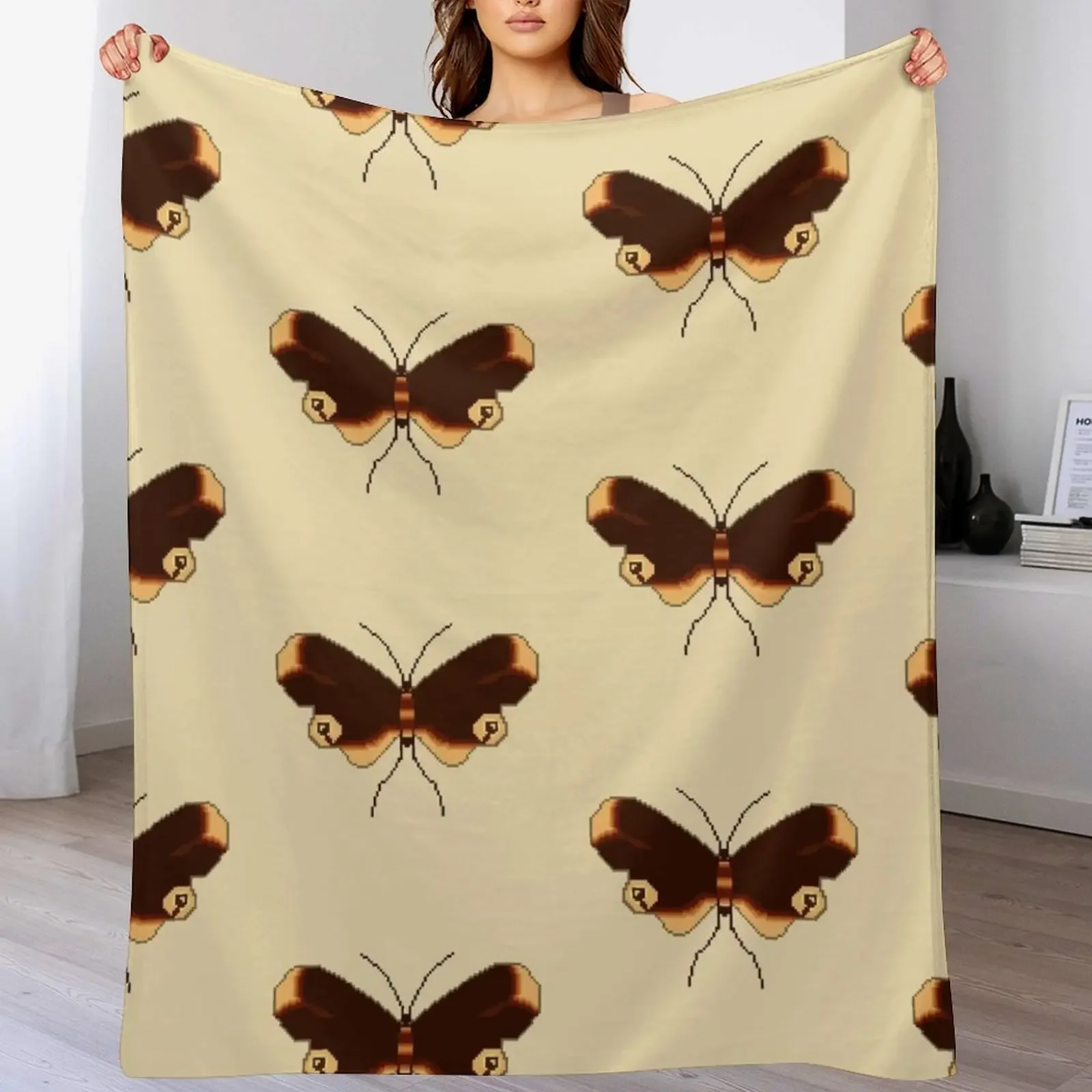 

Moth Eye Throw Blanket Wrinkle Resistant Lightweight Blanket