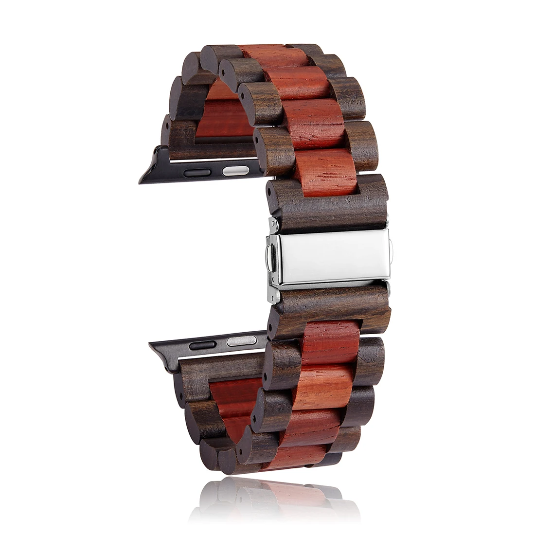 Wooden Watchband 20mm 22mm 24mm Width Watch Band Natural Bamboo Natural Wood Clock Belt Men Wristwatch Strap for iPhone