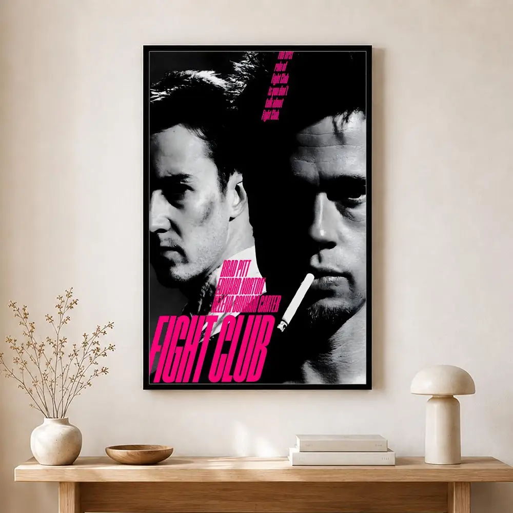 Film-Poster „Fight Club“, selbstklebender Kunst-Aufkleber aus wasserfestem Papier, Wanddekoration für Kaffeehaus, Bar, Zimmer – Detail 24