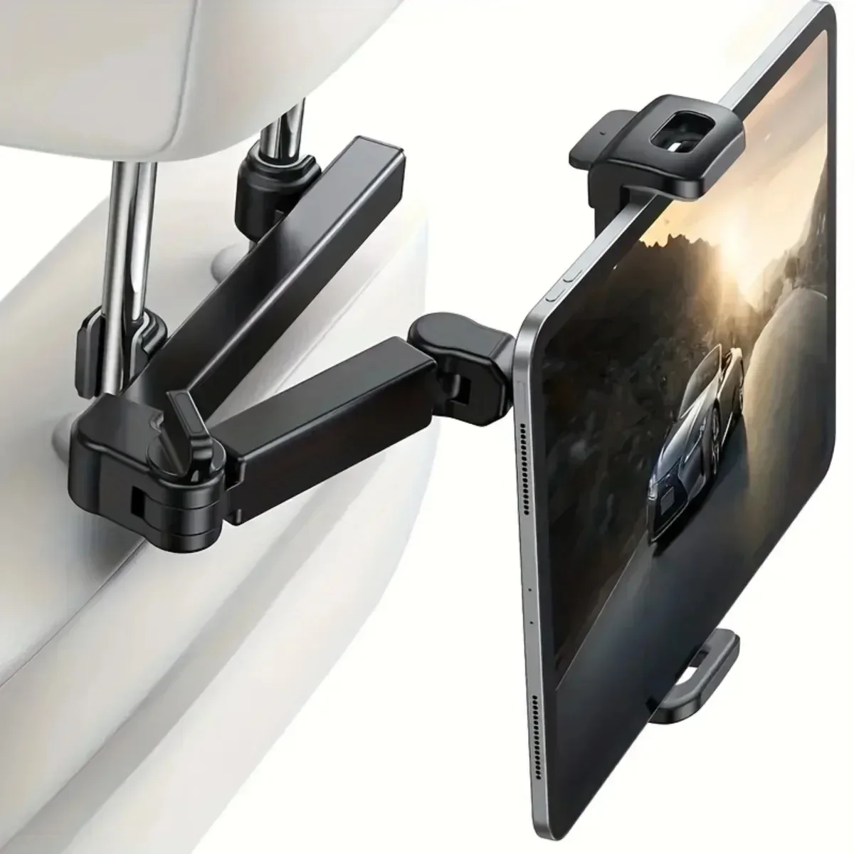 Telescopic Car Rear Pillow Phone Holder Tablet Rotating Car Seat Rear Stand Headrest Bracket for Phone Tablet 5-13 Inch