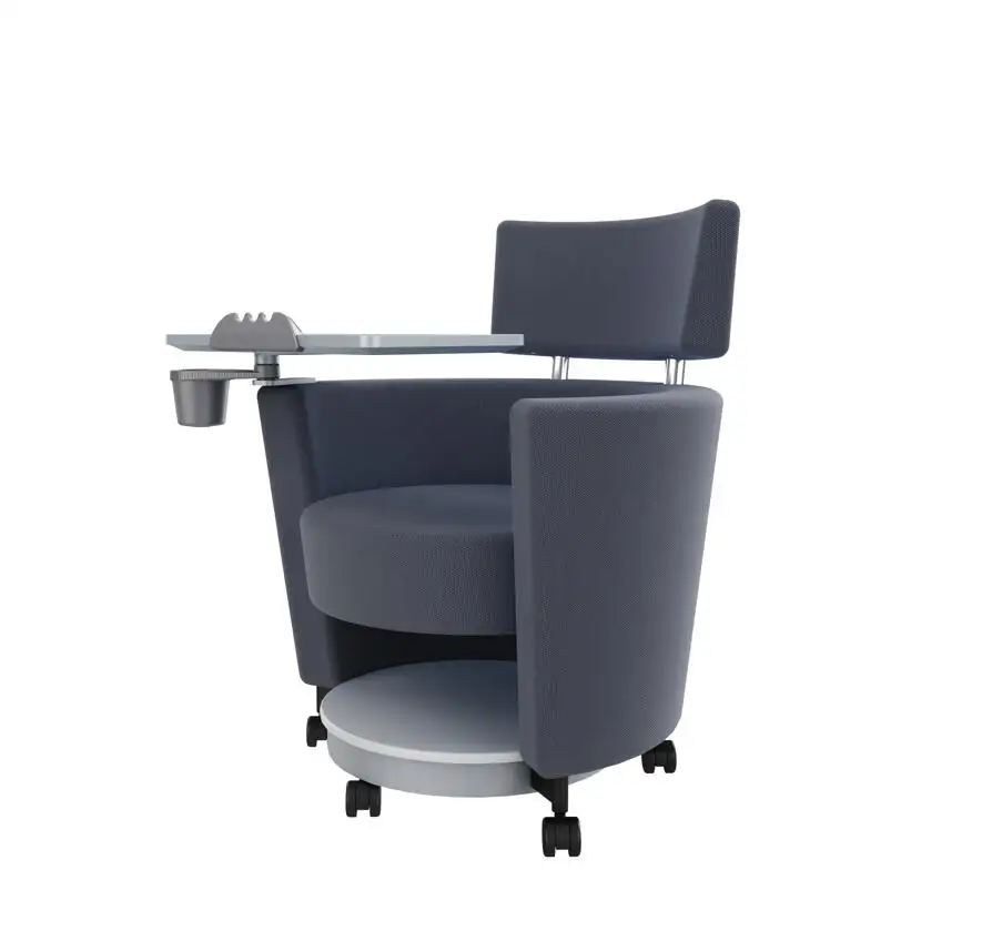 Soft sofa chair/Training room furniture/Classroom teacher chair activity wheel chair table writing board