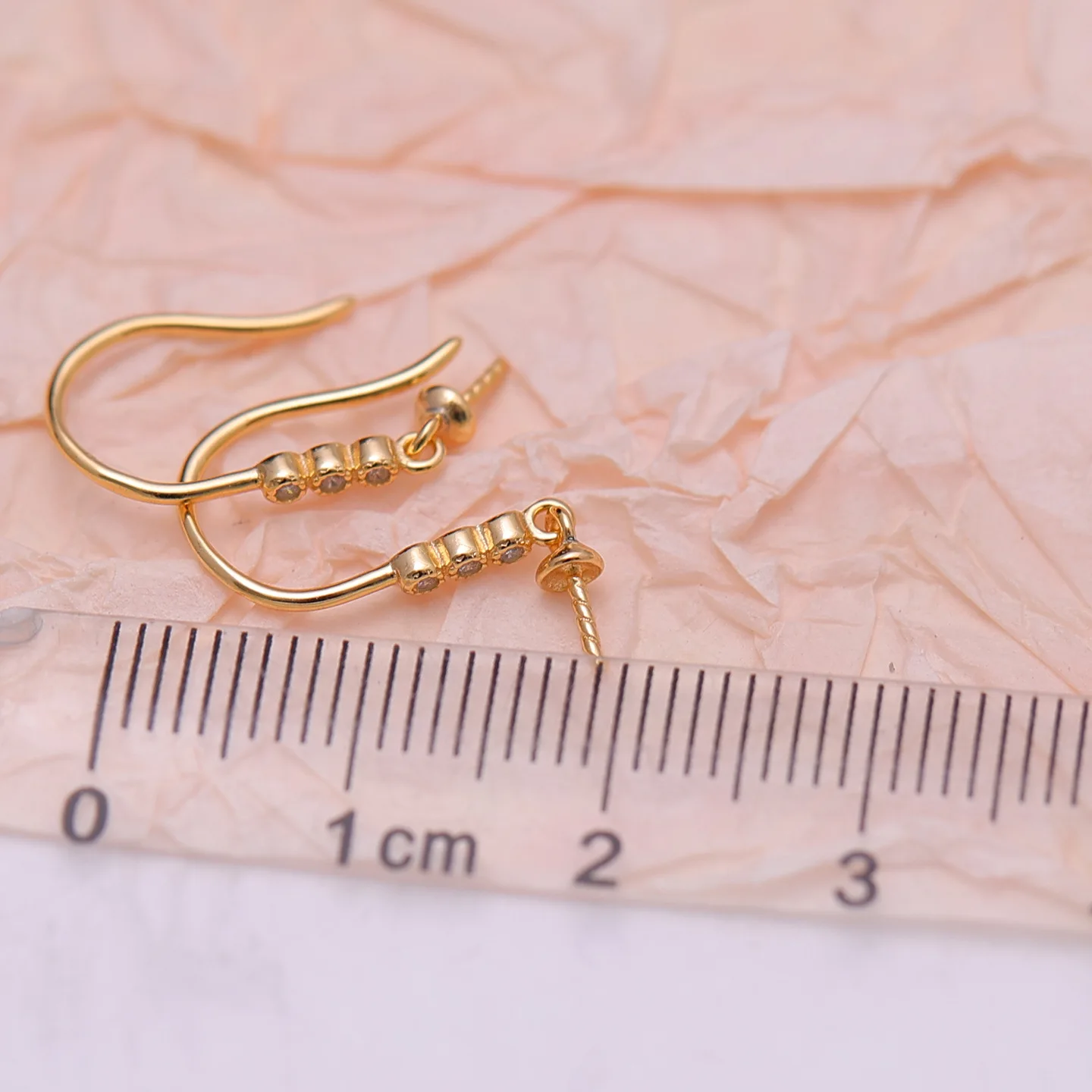 S925 فضة أقراط قاعدة النتائج حوامل مجوهرات يتصاعد تركيبات اكسسوارات ل 5-12 مللي متر اللؤلؤ 10 زوج/وحدة #2