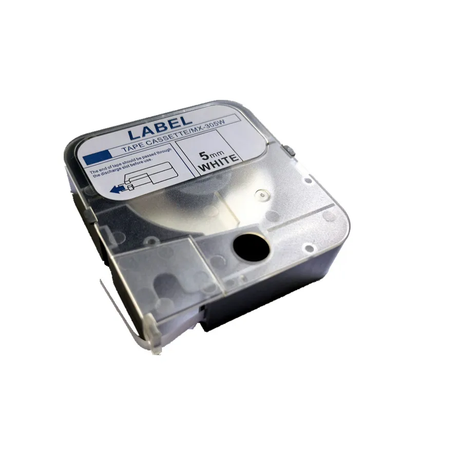 تسمية PapeLM-MX305Y/305 واط 5 مللي متر x 8 متر ملصق أصفر ل ماكس LM-380E LM-390 PT-1010 الآلة الكاتبة انخفاض سعر تعزيز الشريط التسمية كاسيت