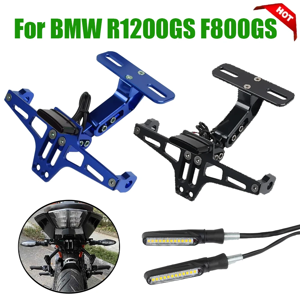 

For Yamaha MT07 KTM Kawasaki Z800 Honda BMW Motorcycle Accessoires License Plate Holder Bracket Support Plate Turn Signal Light