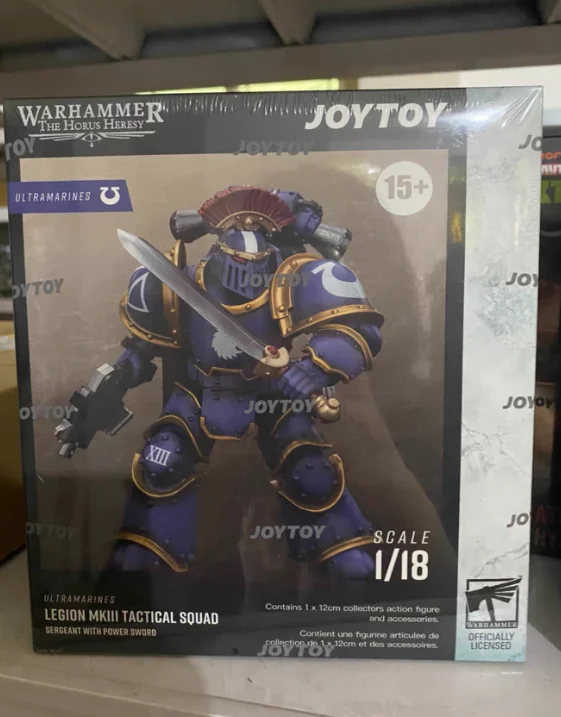 

【SF】JOYTOY 1/18 Фигурка Ultramarines Legion Mklll, тактический отряд, сержант с мечом Power Sword, модель, игрушки, подарки, коллекция
