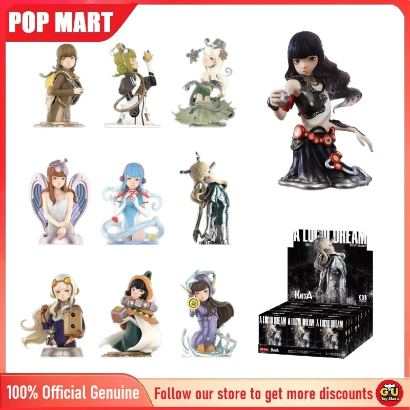 

Original POPMART KeyA A LUCID DREAM Series Blind Box Figures Collectible Desktop Decor Toys Gift For Anime Fans And Collectors