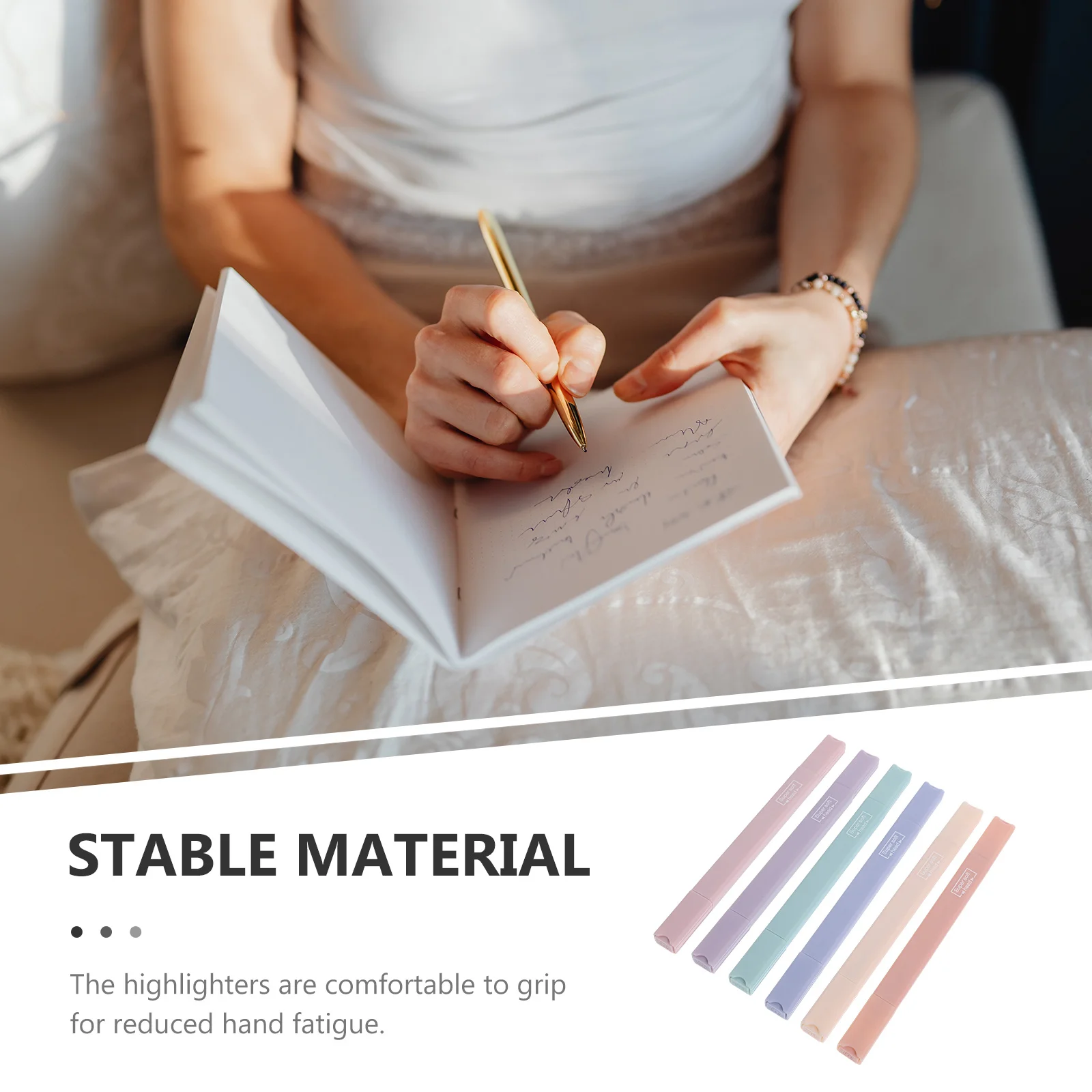 

6 Pcs Colorful Highlight Pen Pens Journal Markers Book Highlighter Cute Highlighters