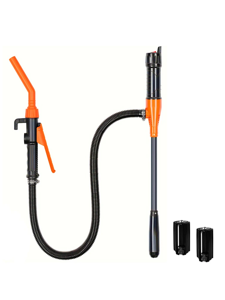 

1PC Portable Electric Siphon Oil Pump with Flow Control Nozzle - Removable, Handheld Battery-Operated Liquid Transfer Pump for W