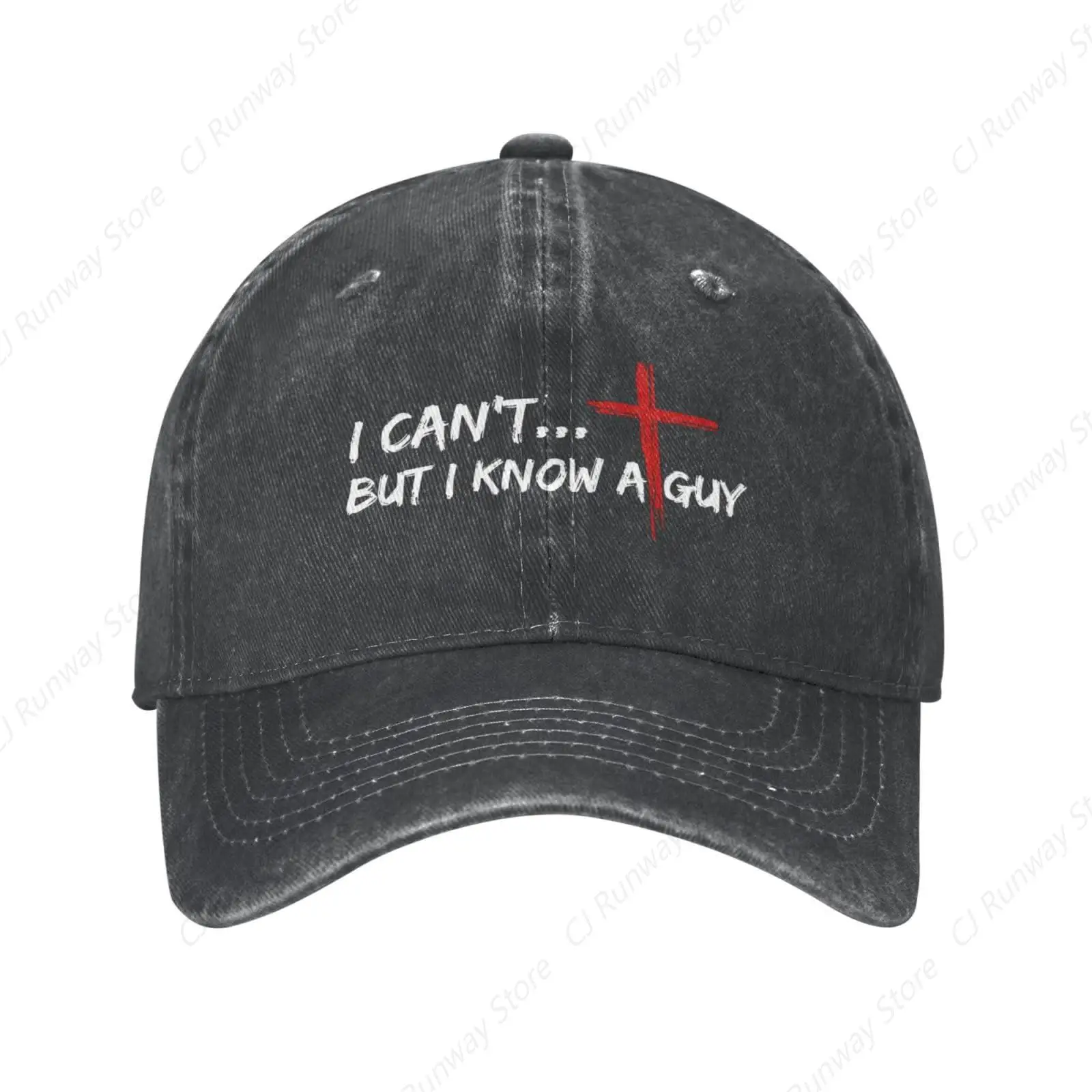 

I Can't But I Know an Guy Jesus Cap Women Men Cross Christian Hat Sun Baseball Cap Trucker Cowboy Hats