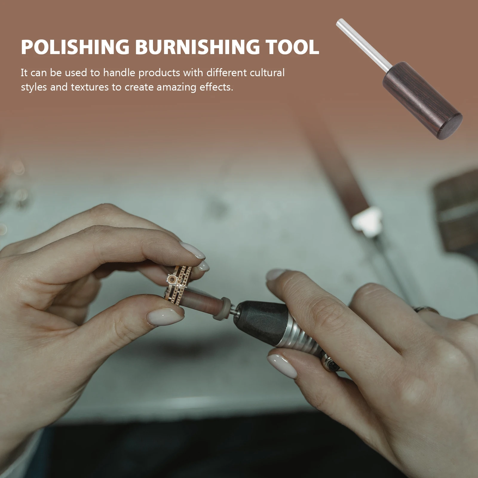 

Die Grinder Bits Electric Grinding Machine Head Burnisher H Edge Polishing Stick DIY Craft Tool